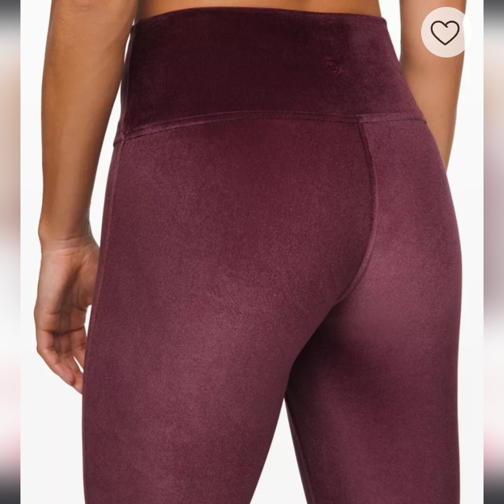 NWOT Lululemon Wunder Lounge HR Tight Velour Size 12 Special Edition - Picture 2 of 8